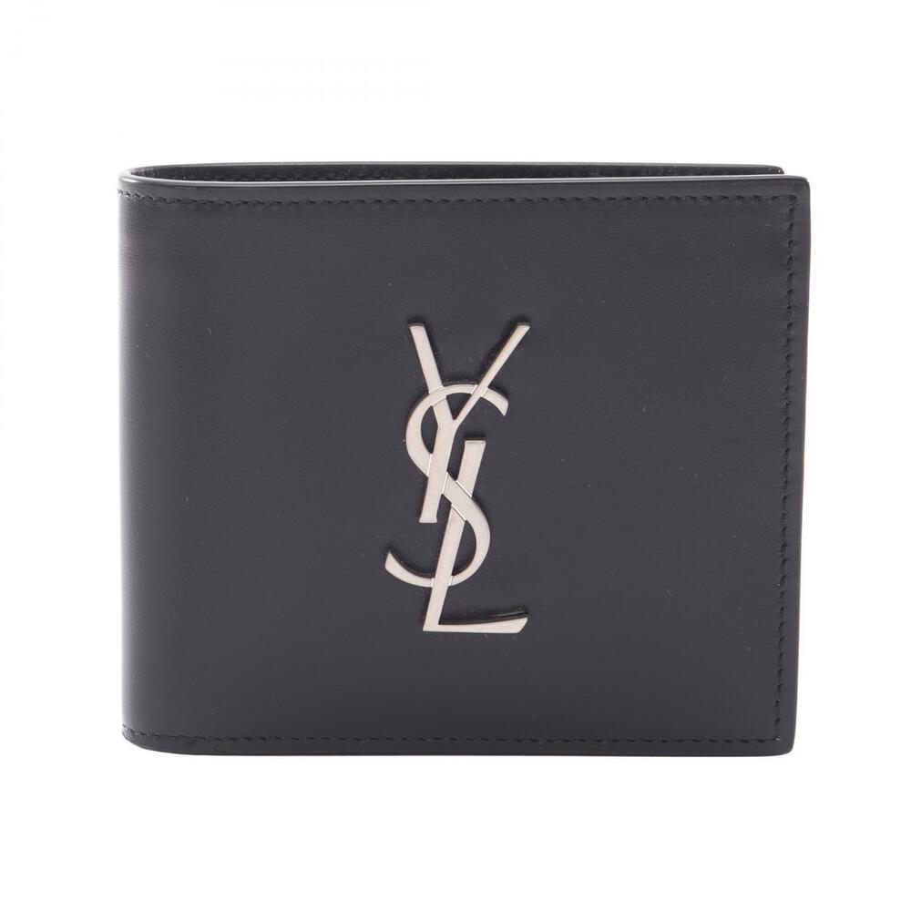 Saint Laurent Paris East West Cassandra Wallet Bifold Leather Black